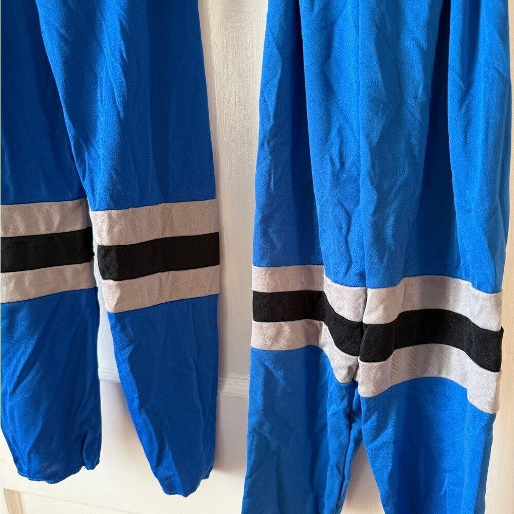 Power Ranger Blue and Black Kids Costume - Picture 2 of 11